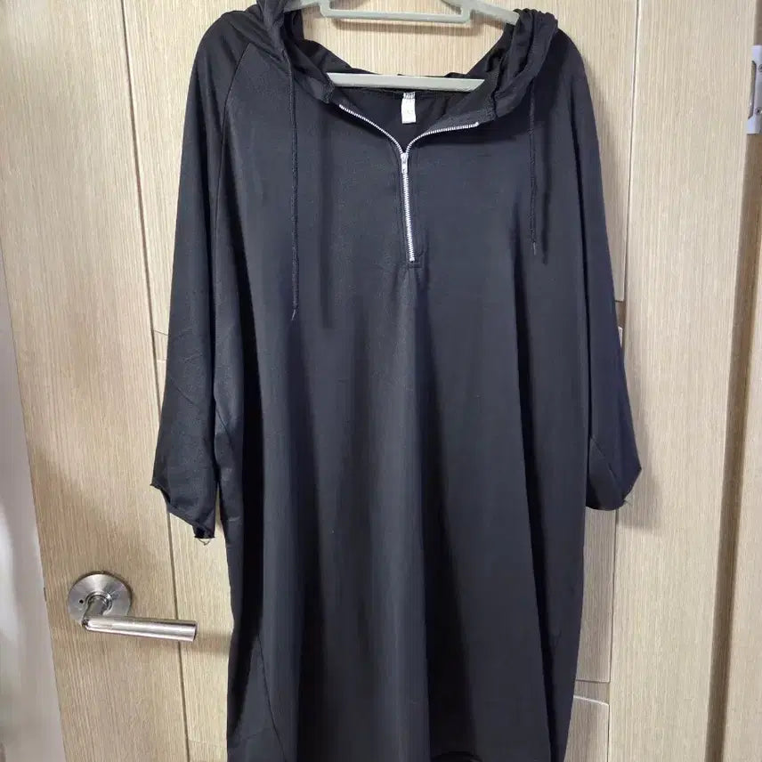 [BUNJANG] Plus Size Loose Fit Hooded Dress / 빅사이즈 루즈핏 후드 원피스