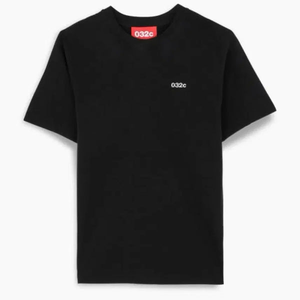 [BUNJANG] 032c Logo Short Sleeve T-Shirt Black / 032c 로고 반팔 티셔츠 블랙