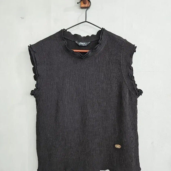 [BUNJANG] 3.1 Phillip Lim Studio Black Pleated Sleeveless Top / 3.1필립림 스튜디오 블랙 플리츠 민소매 95