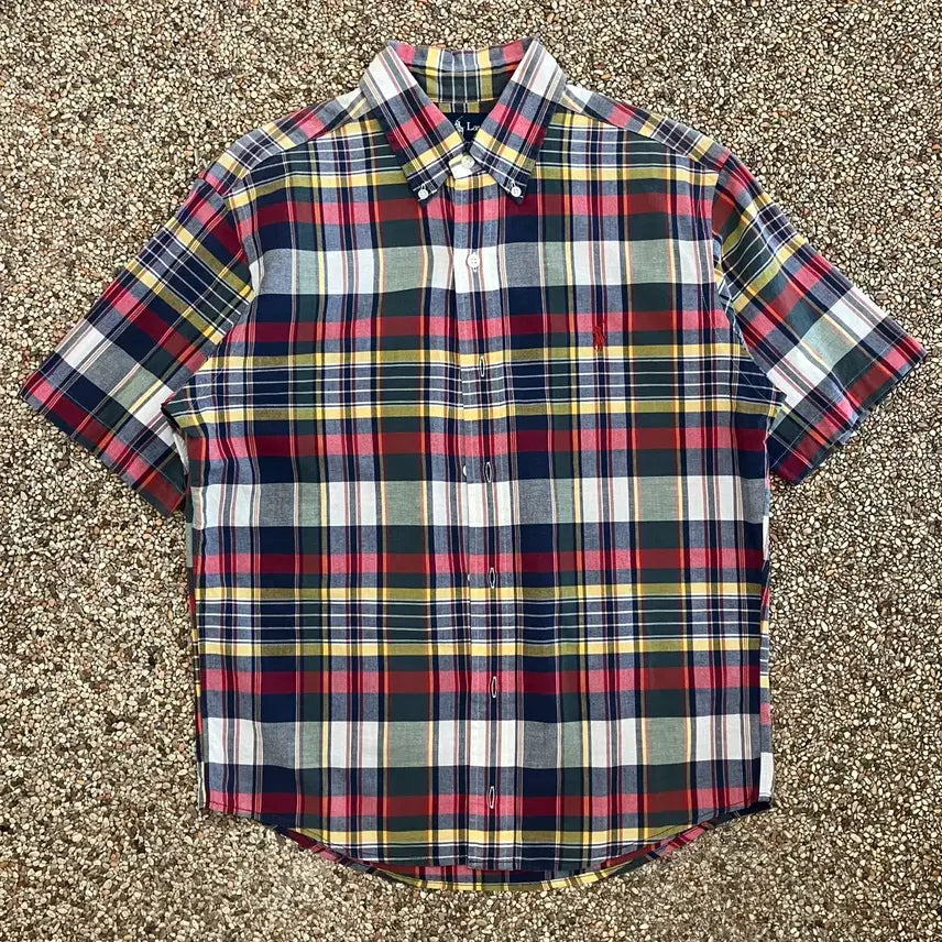 [BUNJANG] Polo Ralph Lauren Check Short Sleeve Shirt / 245 폴로 체크 반팔셔츠