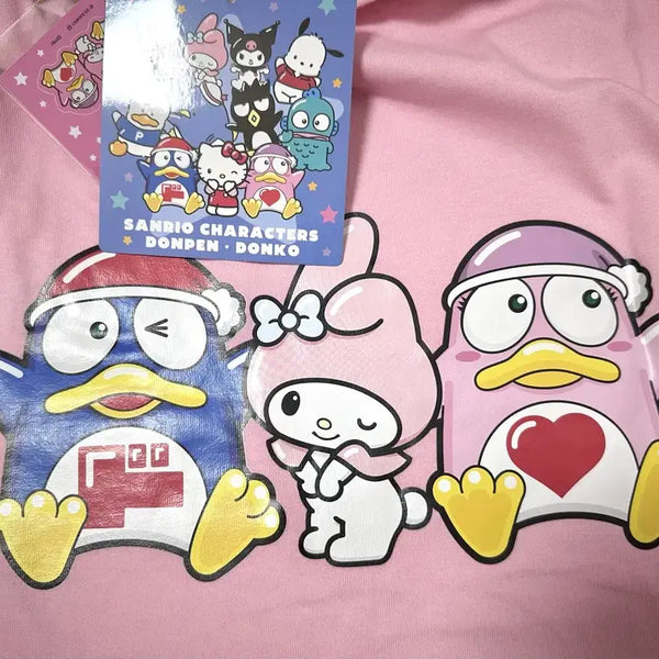 [BUNJANG] Donpen My Melody 50th Anniversary T-Shirt / 돈키호테 돈펭 마이멜로디 50주년 티셔츠 양산형 지뢰계 양지뢰
