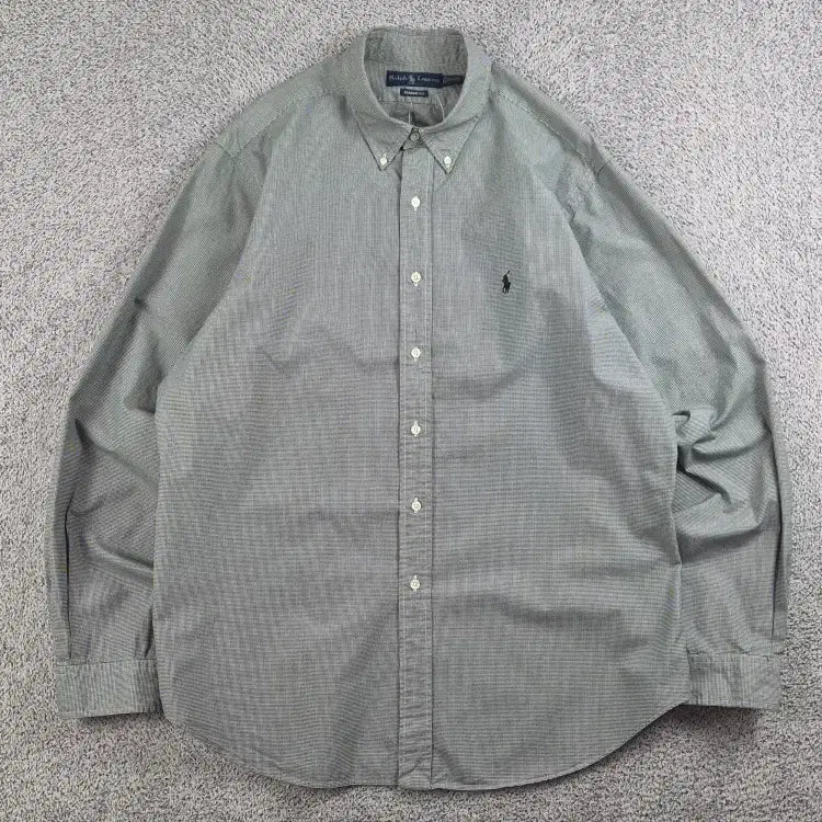 [BUNJANG] Polo Ralph Lauren Black/White Check XL Shirt / 폴로랄프로렌 셔츠 ( XL ) / 13087