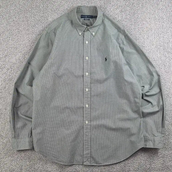 [BUNJANG] Polo Ralph Lauren Black/White Check XL Shirt / 폴로랄프로렌 셔츠 ( XL ) / 13087