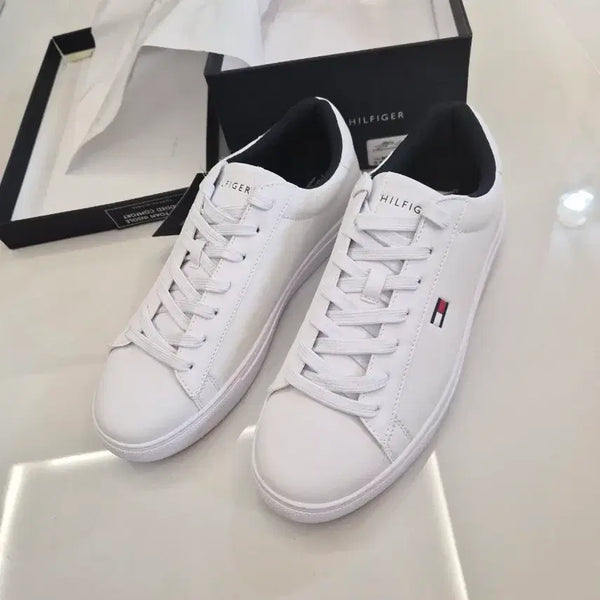 [BUNJANG] Tommy Hilfiger White Sneakers (New) / 타미힐피거 화이트 스니커즈 275(새상품)