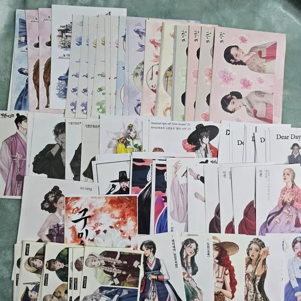 [BUNJANG] Oriental Fantasy Sticker Bundle Set / 동양풍 인스 판타지풍 인스 일괄