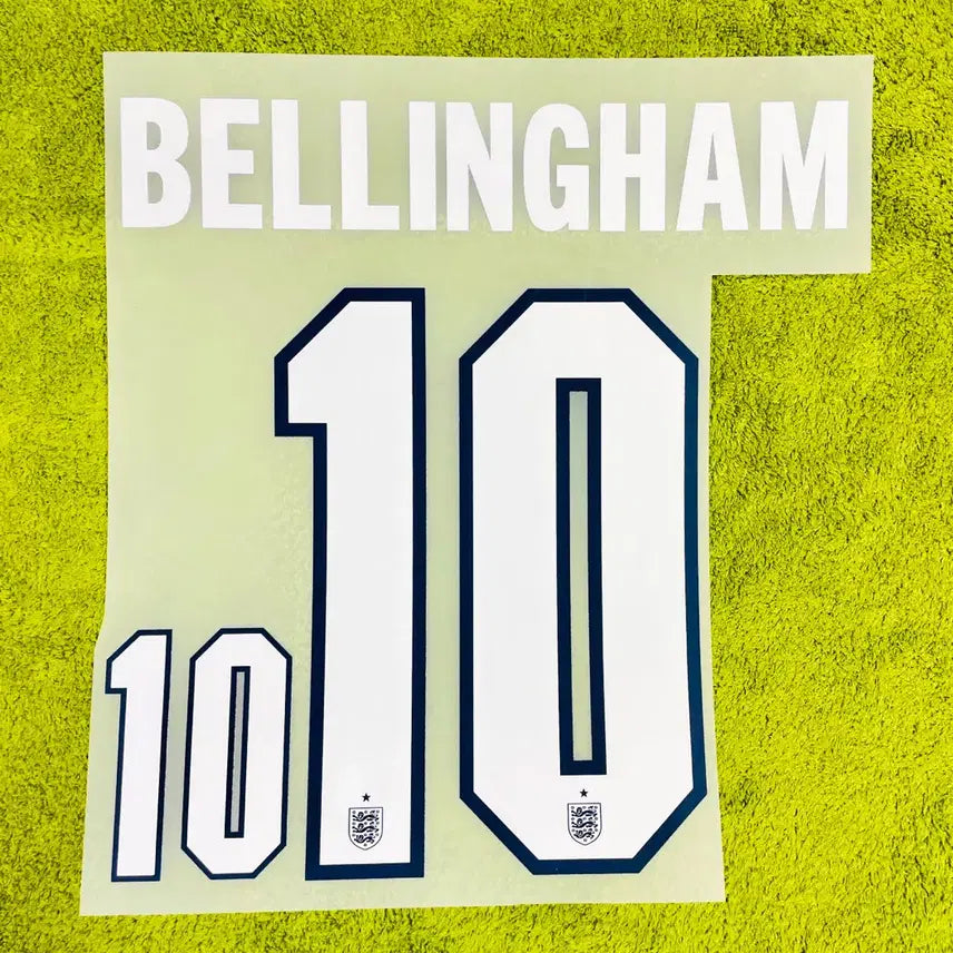 [BUNJANG] England 2026 North America World Cup Away Bellingham Jersey Name Set / 2026 북중미 월드컵 잉글랜드 어웨이 벨링엄 유니폼 마킹 국가대표 네임셋