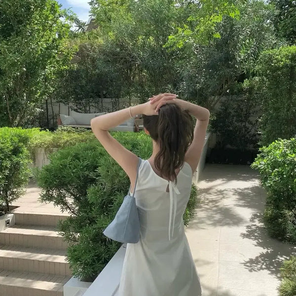 [BUNJANG] Livhour Back Ribbon Dress / 리브아워 백리본 원피스
