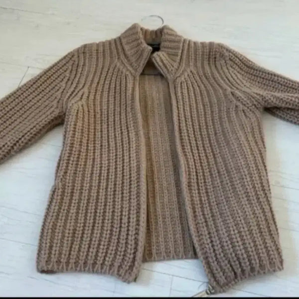 [BUNJANG] Dolce & Gabbana Beige Wool Zip-Up Cardigan / 돌체앤가바나 가디건