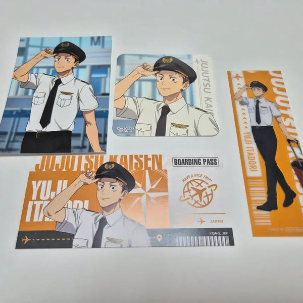 [BUNJANG] Jujutsu Kaisen Yuji Itadori Haneda Airport Pilot Goods Set / 주술회전) 이타도리 유지 하네다 공항 파일럿 굿즈 세트