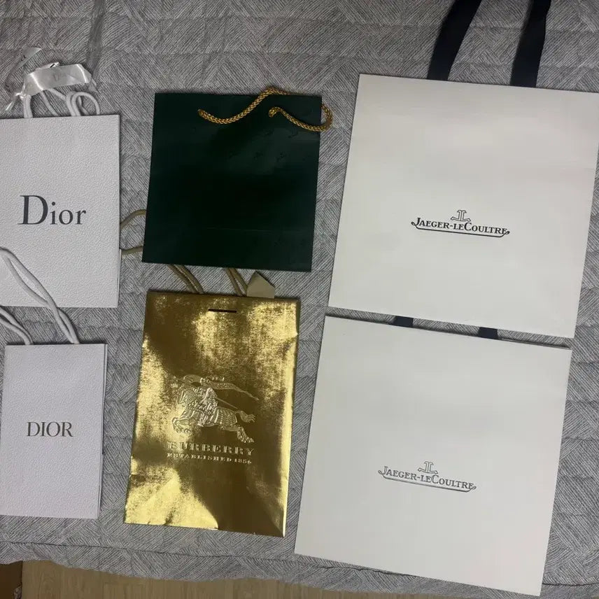 [BUNJANG] Dior, Jaeger-LeCoultre, Burberry, Rolex Shopping Bag Set / 디올 쇼핑백 / 예거 르쿨트르 쇼핑백 / 버버리 쇼핑백 / 롤렉스 쇼핑백