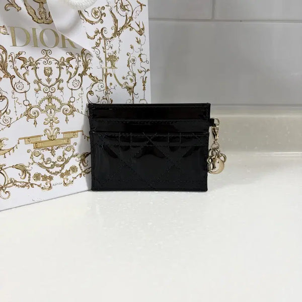 [BUNJANG] Dior Lady Cannage Patent Card Holder / [정품] 디올 레이디 까나쥬 페이턴트 카드지갑 유광