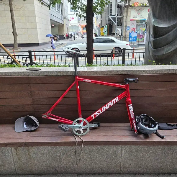 [BUNJANG] Tsunami Red Wine L Frame Bicycle Components Bundle / 쓰나미 레드와인 L 판매