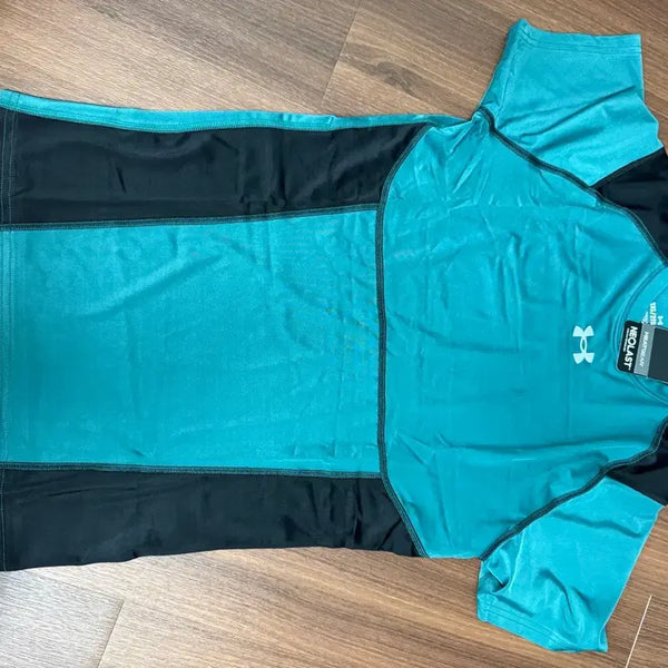 [BUNJANG] Under Armour Heatgear Short Sleeve T-Shirt Teal / 언더아머 히트기어 반팔 티셔츠 청록색
