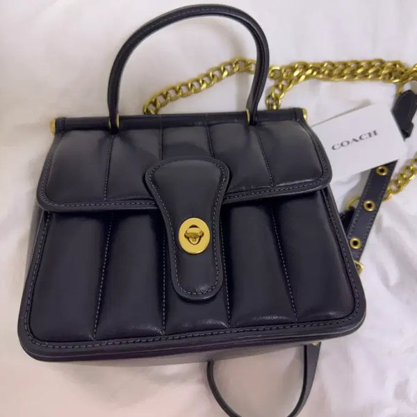 [BUNJANG] COACH 18 Willis Top Handle Bag Black / 18 코치 윌리스 탑 핸들백 블랙