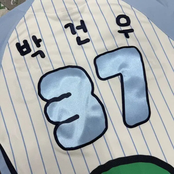 [BUNJANG] NC Dinos 2025 Jo Gu-man Park Kun-woo Marked Baseball Jersey (Size S) / 2025 NC 다이노스 조구만 박건우 마킹