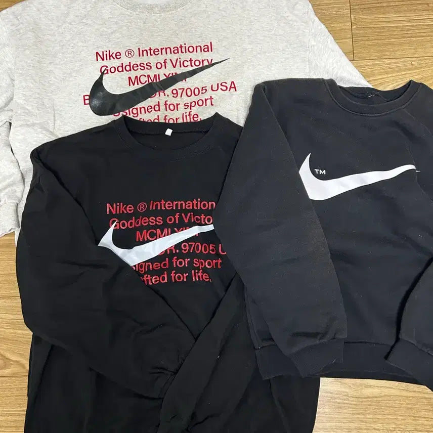 [BUNJANG] Nike Swoosh Sweatshirt 3-Pack / 나이키 스우시 맨투맨 3종