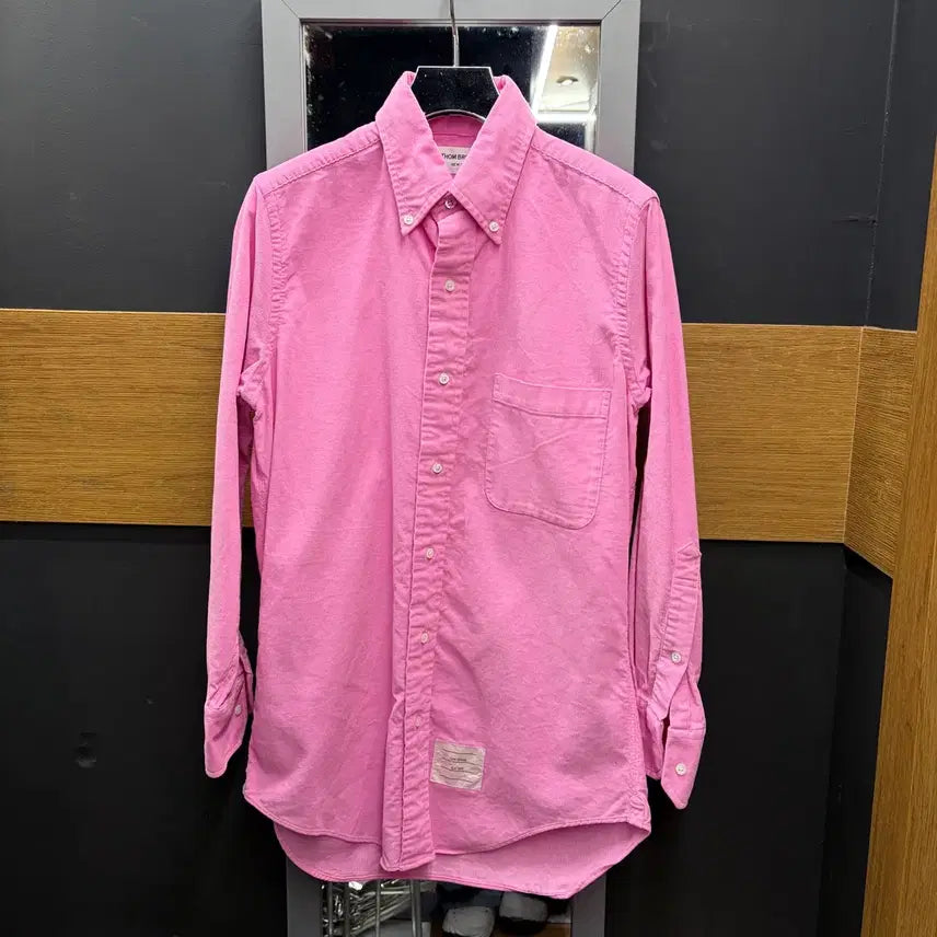 [BUNJANG] Thom Browne Corduroy Shirt Pink / 톰브라운 코듀로이 셔츠 핑크