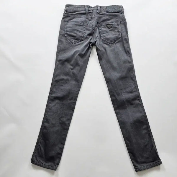 [BUNJANG] Giorgio Armani Grey Stretch Skinny Denim Pants Size 25 / 아르마니 청바지 스판 스키니 그레이 데님팬츠 사이즈25 R6676