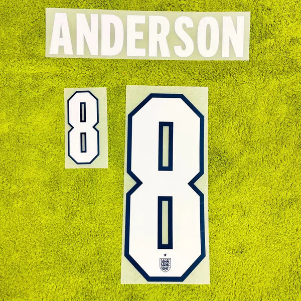 [BUNJANG] England 2026 North America World Cup Away Elliot Anderson Jersey Name Set / 2026 북중미 월드컵 잉글랜드 어웨이 엘리엇 앤더슨 유니폼 마킹 국가대표 네임셋