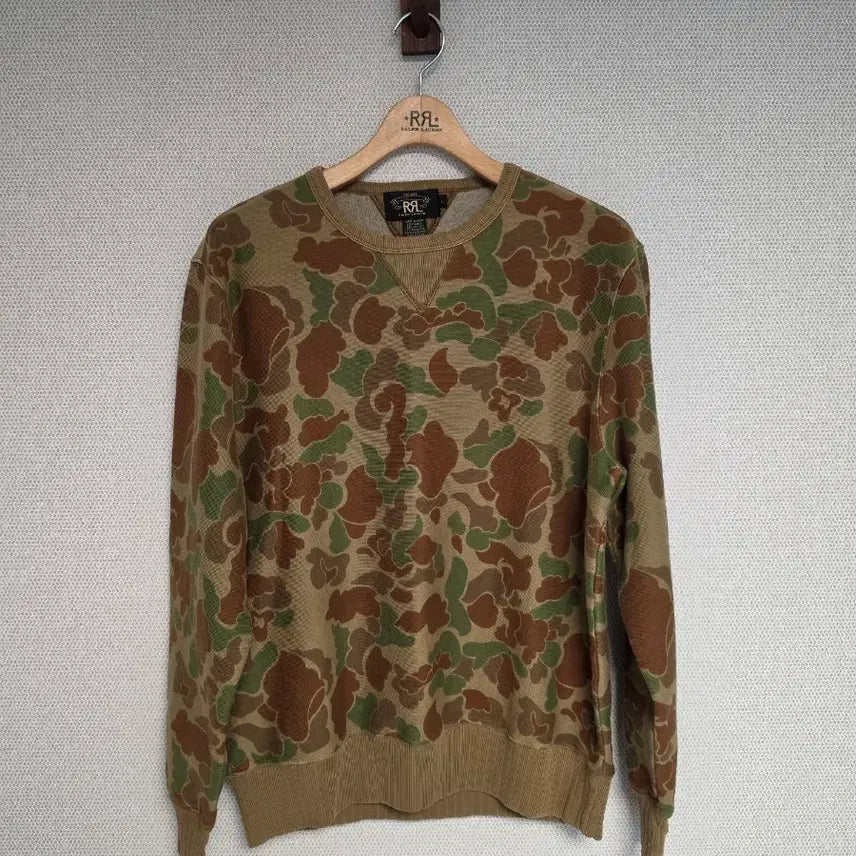 [BUNJANG] RRL Duck Camo Sweatshirt L / RRL 더블알엘 덕 카모 스웻 셔츠 L
