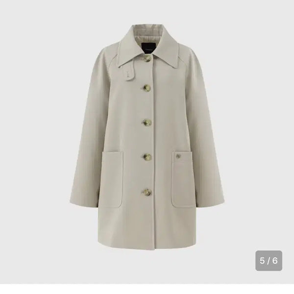 [BUNJANG] Lookast Nikki Half Trench Coat Ash Beige / 룩캐스트 니키 하프 트렌치 코트 애쉬 베이지