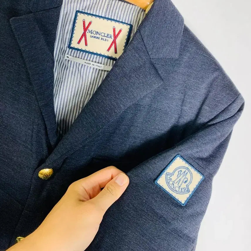 [BUNJANG] Moncler Gamma Blue Down Blazer Jacket / 몽클레어 자켓