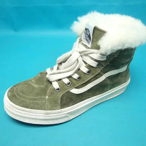 [BUNJANG] Suede High-Top Fur Boots - Size 235 / 235/r2-653/스웨이드 하이탑 털부츠/구제특별시