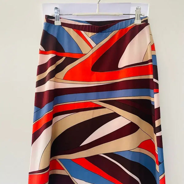 [BUNJANG] Enc Pattern Long Skirt / Enc패턴 롱 스커트
