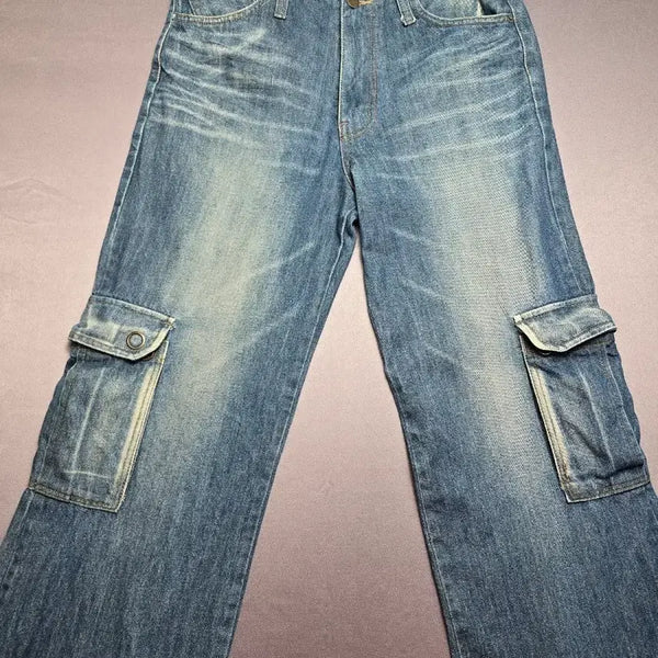 [BUNJANG] Denim Cargo Pants / 청바지 카고 팬츠 데님