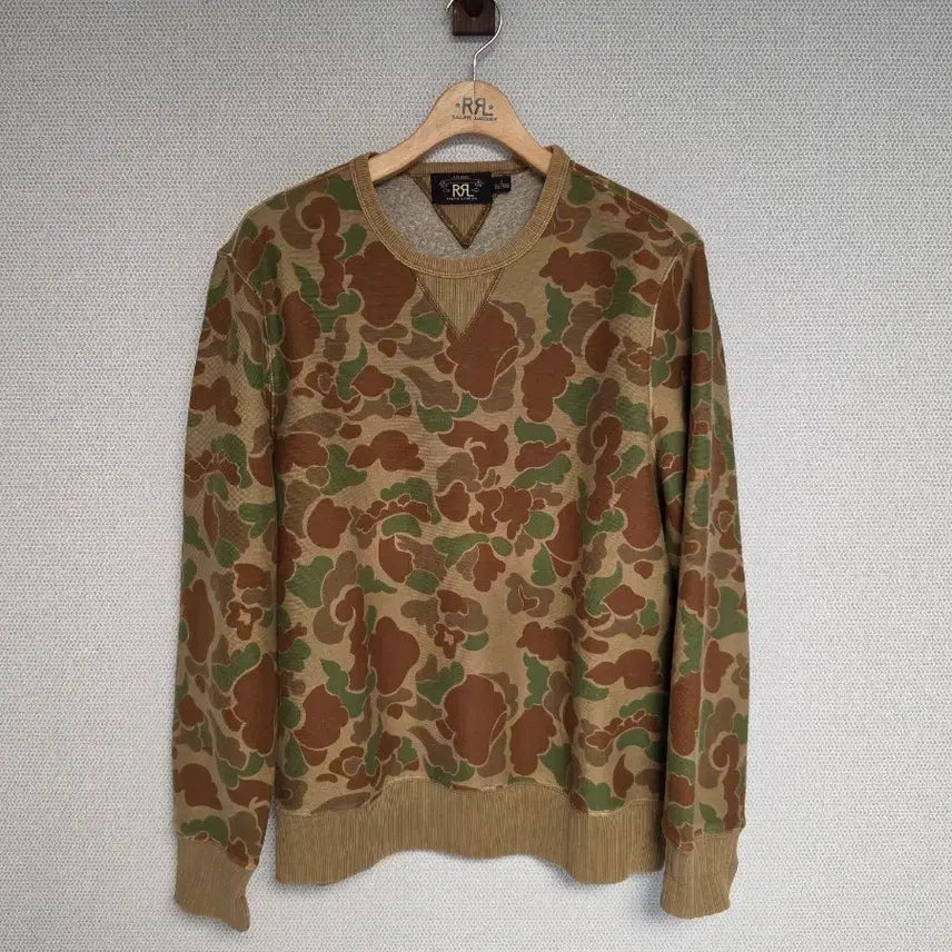 [BUNJANG] RRL Duck Camo Sweatshirt L / RRL 더블알엘 덕 카모 스웻 셔츠 L