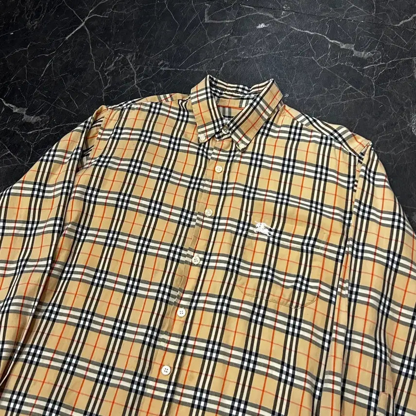 [BUNJANG] Burberry Nova Check Shirt - Size S / S 버버리 노바체크 셔츠