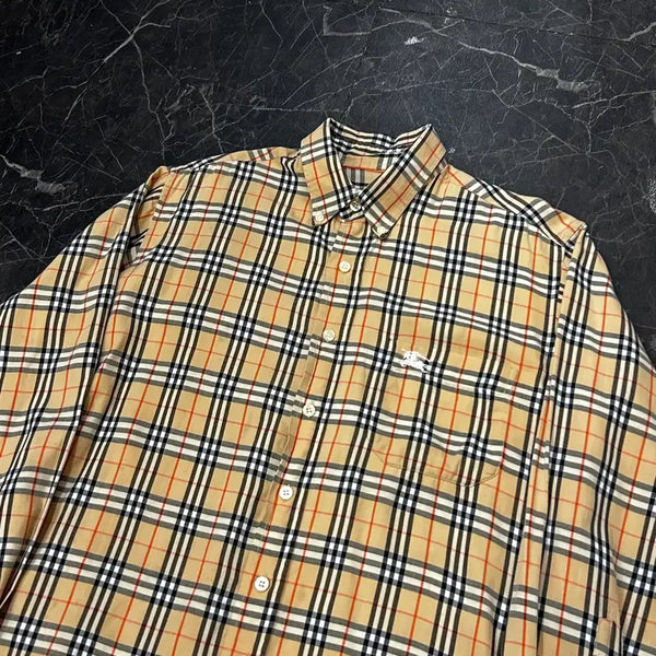 [BUNJANG] Burberry Nova Check Shirt - Size S / S 버버리 노바체크 셔츠