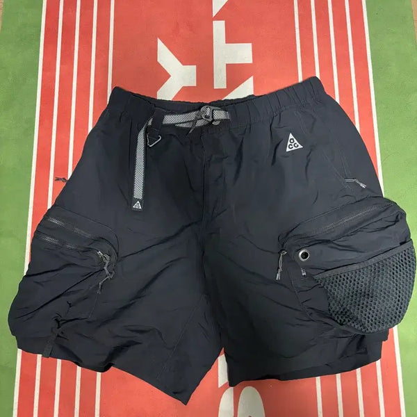[BUNJANG] Nike ACG Snowgrass Cargo Shorts Black US M / 나이키 acg 스노우그래스 카고 쇼츠 블랙 us M