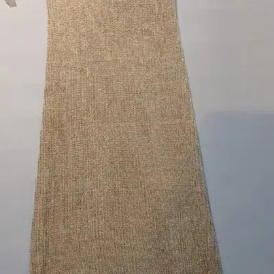[BUNJANG] DAZY Ribbed Knit V-Neck Maxi Dress Beige / DAZY 골지 니트 원피스 S 베이지
