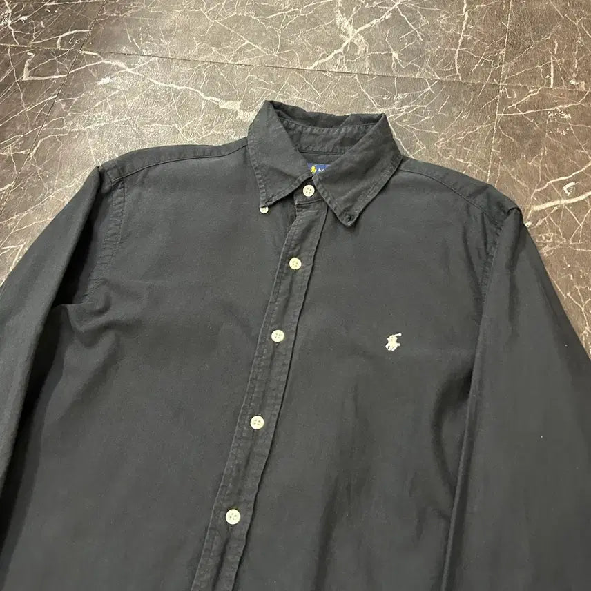 [BUNJANG] Polo Ralph Lauren Black Oxford Shirt (Size S) / S 폴로랄프로렌 블랙 옥스포드 셔츠