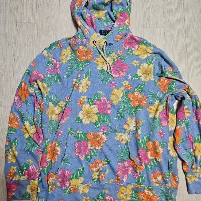 [BUNJANG] Polo Ralph Lauren Hawaiian Pattern Hoodie / 폴로 랄프로렌 하와이안 패턴 후드티