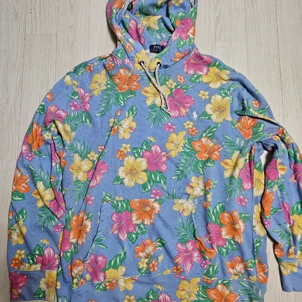 [BUNJANG] Polo Ralph Lauren Hawaiian Pattern Hoodie / 폴로 랄프로렌 하와이안 패턴 후드티