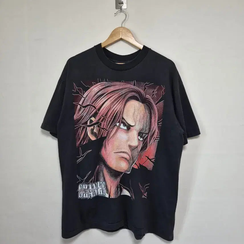 [BUNJANG] One Piece Shanks Pirates Big Print T-Shirt XL / 원피스onepiece 샹크스해적단 빅 프린팅 XL T-239