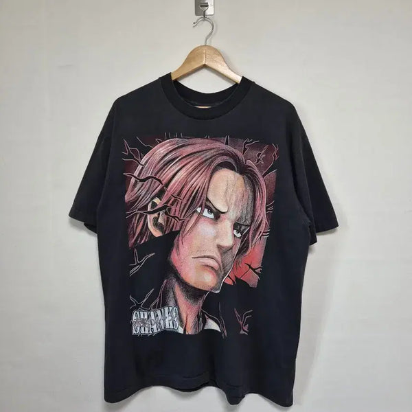 [BUNJANG] One Piece Shanks Pirates Big Print T-Shirt XL / 원피스onepiece 샹크스해적단 빅 프린팅 XL T-239