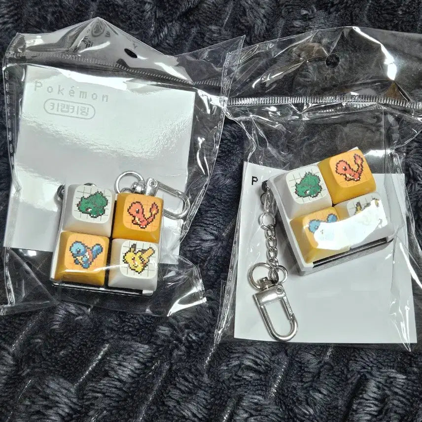 [BUNJANG] CU x Pokémon Starter Keycap Set / CU 포켓몬스터 콜라보 스타팅 키캡 판매합니다