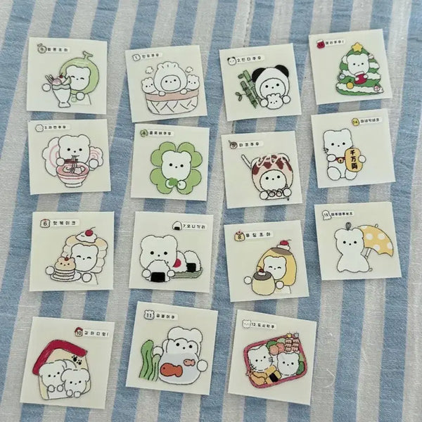 [BUNJANG] Hinakuu Sticker Set / 히나쿠우 띠부씰 세트판매