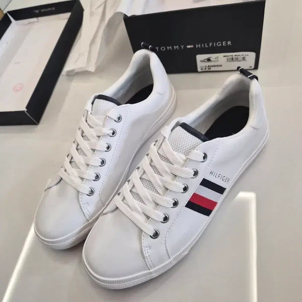 [BUNJANG] Tommy Hilfiger White Sneakers / 타미힐피거 스니커즈 화이트 235