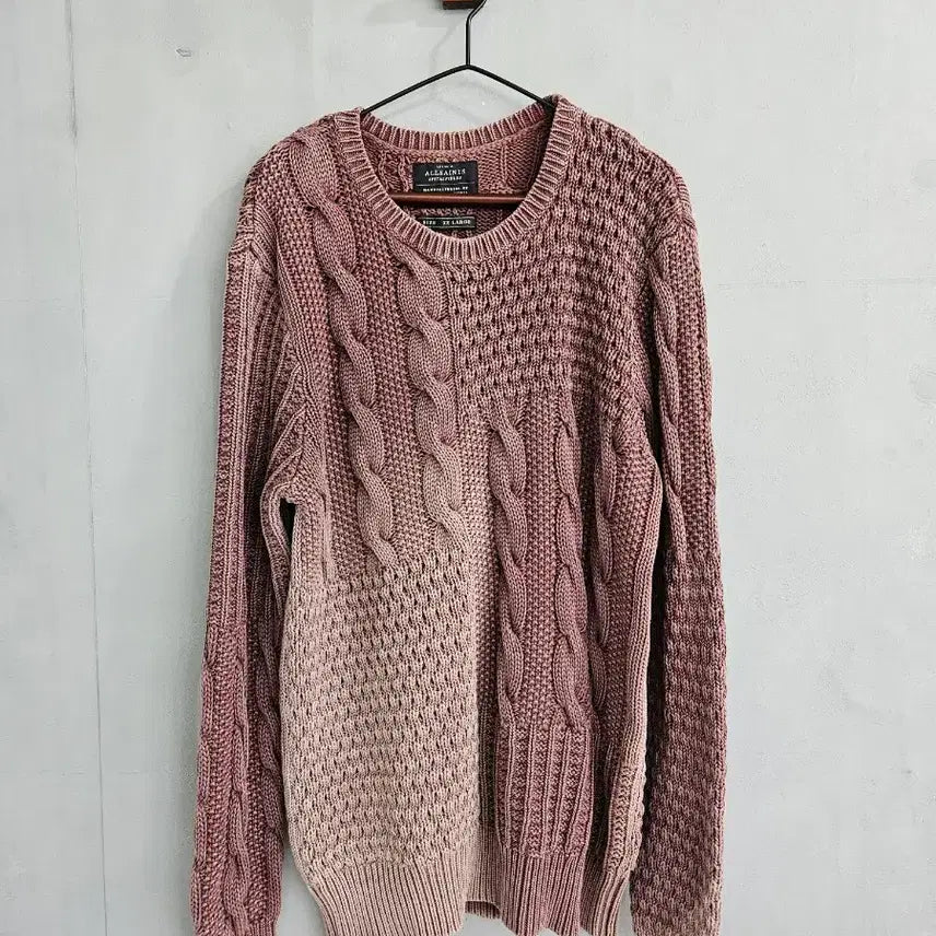 [BUNJANG] AllSaints Cable Knit Sweater XX Large / 올세인츠 XX 라지 케이블 니트