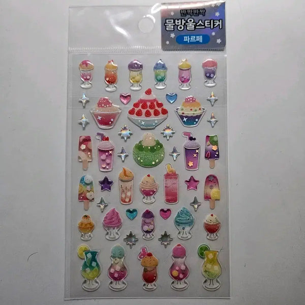 [BUNJANG] Water Drop Stickers Parfait / 다꾸 물방울 스티커 파르페