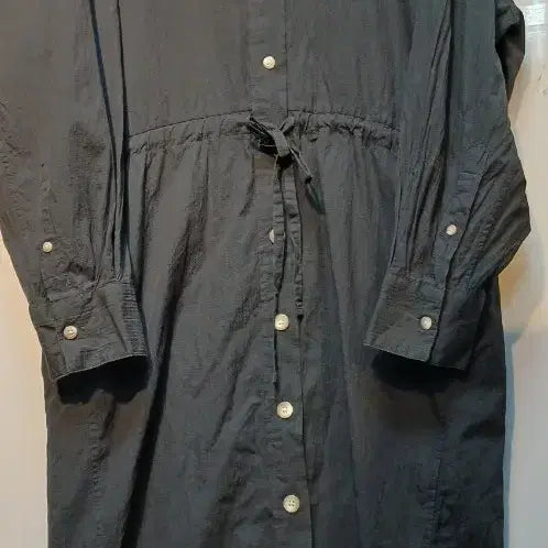 [BUNJANG] Uniqlo U Shirt Dress Dark Grey / 유니클로 셔츠 원피스 다크 그레이
