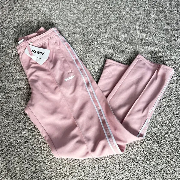 [BUNJANG] NERDY Training Pants Pink / 널디 츄리닝 팬츠