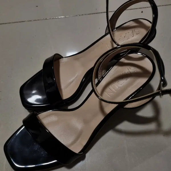 [BUNJANG] Saffin Audrey Mary Jane Strap Sandals Black 230mm / 슈즈 쇼핑몰 사뿐 오드리 메리제인 스트랩 샌들