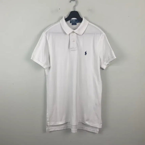 [BUNJANG] Polo Ralph Lauren White Polo Shirt M / 폴로 랄프로렌 화이트 카라티 M <84>