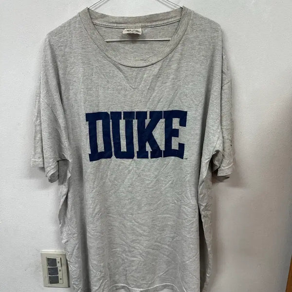[BUNJANG] Thek University Gray T-Shirt / 더크 대학교 반팔 티셔츠 그레이