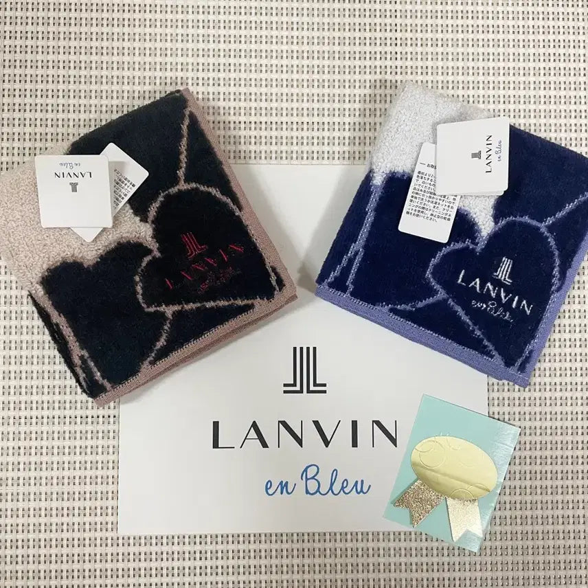 [BUNJANG] LANVIN en Bleu Heart Mini Hand Towel / (새상품)  랑방(LANVIN en Bleu)  하트 미니 핸드타월